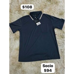 CAMISA TIPO SPORT AZUL MARINO TELA SUPER SUAVE TALLA XXL (L)