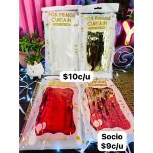 CORTINA PARA FIESTA  COLOR AL AZAR