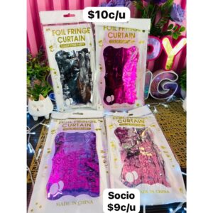 CORTINA PARA FIESTA  COLOR AL AZAR