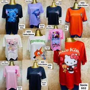 blusa oversized estampado al azar unitalla