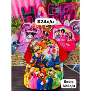 GORRA PERSONAJES INFANTIL DISEÑO AL AZAR